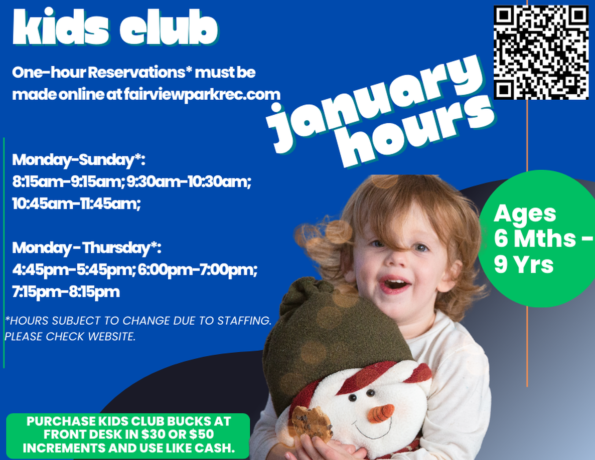 Kids Club - Fairview Park Recreation Department
